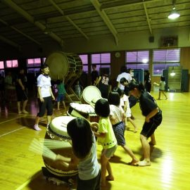 出雲サンサン保育園の子供たちが太鼓部を見学！！
