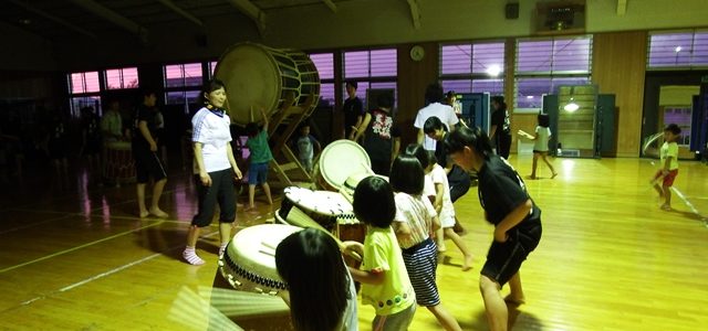 出雲サンサン保育園の子供たちが太鼓部を見学！！