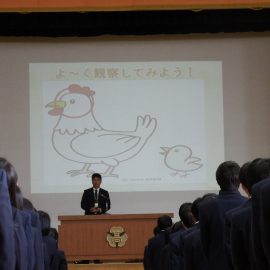 平成２８年度３学期始業式の様子