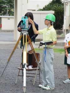 トータルステーションを用いた電子平板測量