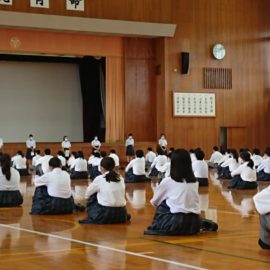 1年学年集会を行いました（１年部）