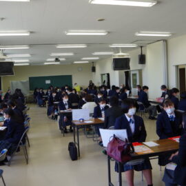 【進路指導部】本年度最後の進学ガイダンス