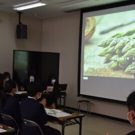 【食品科学科】令和3年度　食品科学科第３学年　プロジェクト最終発表の開催