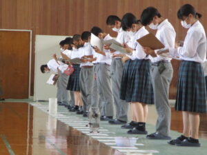 1年生の競技の様子