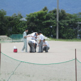 【環境科学科】平板測量競技校内大会を実施しました