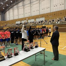 【バドミントン部】島根県高等学校バドミントン新人大会に出場しました