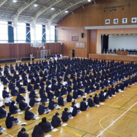 【生徒会・農業クラブ・家庭クラブ】立会演説会を行いました