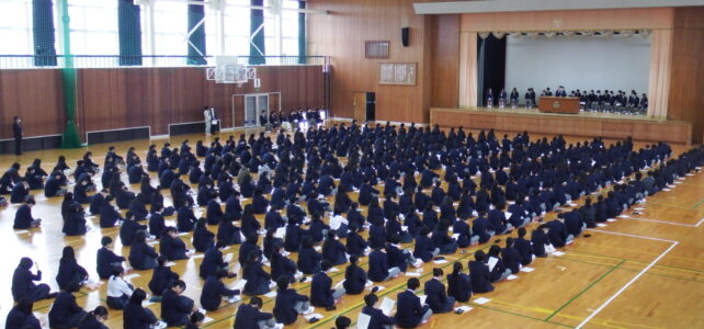 【生徒会・農業クラブ・家庭クラブ】立会演説会を行いました