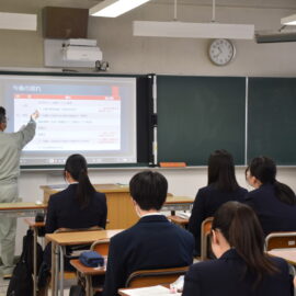 【食品科学科】１年生にコース選択説明を行いました