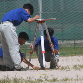 【環境科学科】平板測量競技（校内大会）を実施しました