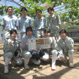 【植物科学科】果樹　美味しまね認証を取得しました！
