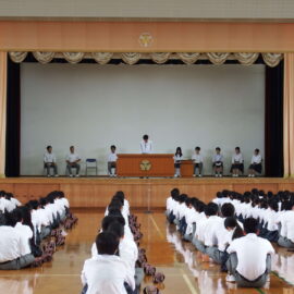 総体報告会及び表彰式を行いました