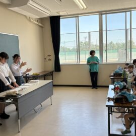 【植物科学科】塩冶幼稚園との交流活動を行いました。