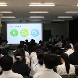 【食品科学科】プロジェクト中間発表を行いました